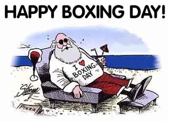 happy boxing day cartoon