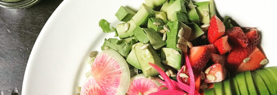 Spring Menu Citrus Avocado Salad Bowl