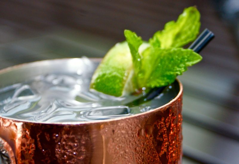 close up on moscow mule