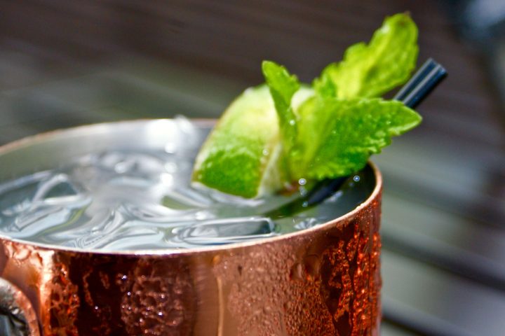 close up on moscow mule